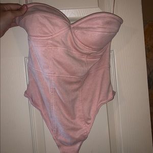 By the way. Pink corset bodysuit 💓